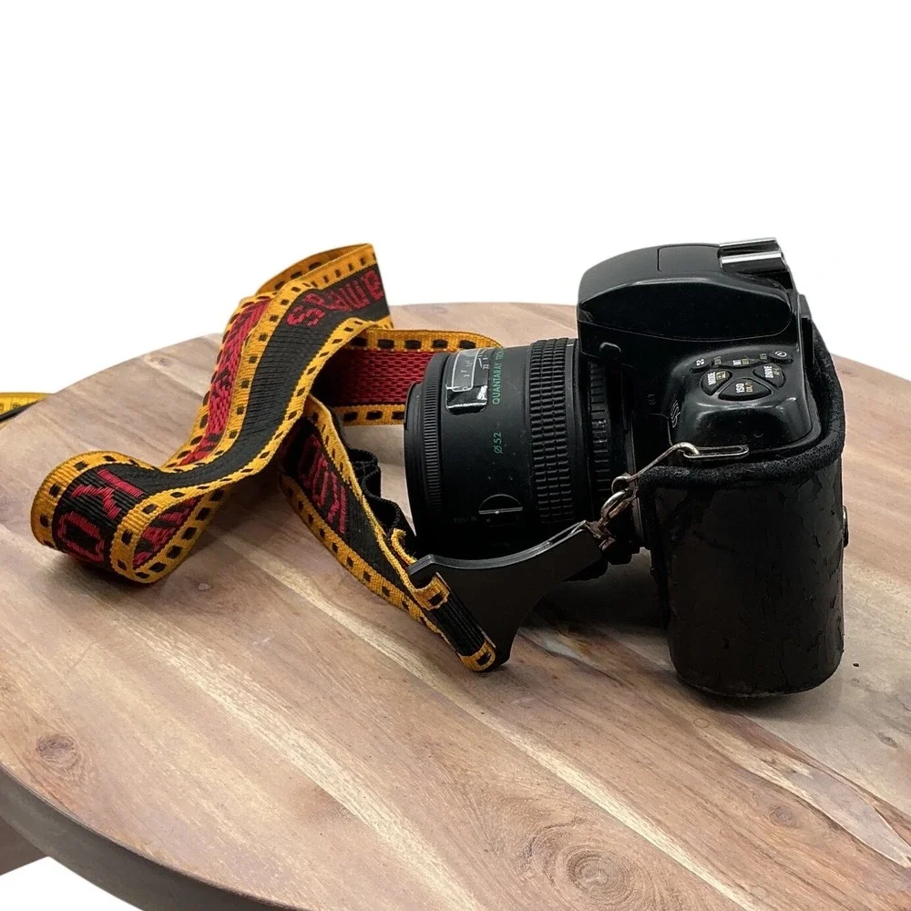 Nikon N6006 AF 35mm SLR Film‎ Camera Quantaray 90mm f2.8 Macro Lens Kodak Strap